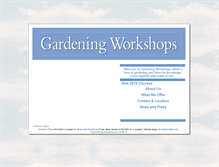 Tablet Screenshot of gardeningworkshops.co.uk